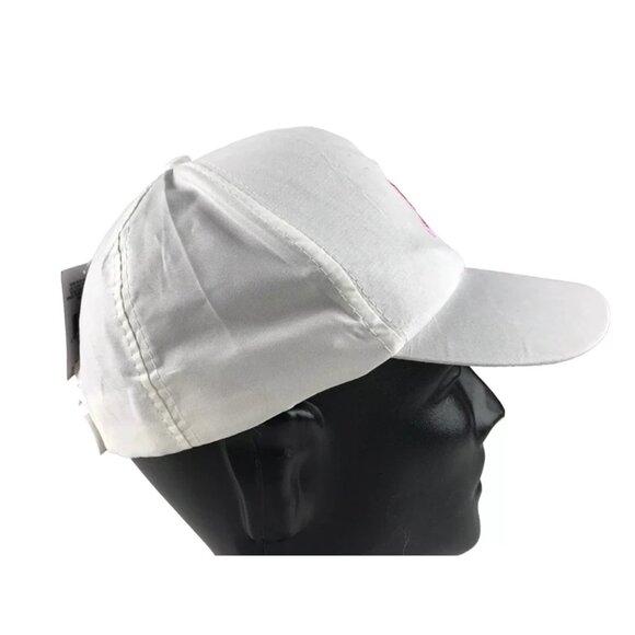Greenbrier International‎ Womens White Pink Ribbon Embroidered Baseball Cap OS - Picture 4 of 10